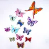 Imanes de Nevera de Mariposa de PVC de una Sola Capa, Mariposas Coloridas 3D Realistas, Decoración Autoadhesiva para Guardería, Hogar Pegatinas de Pared 3D