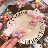Pinza de Agarre de Dibujos Animados Lindos para Niños, Pinza para Cola de Caballo Alta, Pinza para Cabello Roto de la Parte Trasera de la Cabeza de Niña, Pinza de Tiburón para Agarrar el Cabello de Bebé
