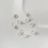 Pingente de Contas Olho de Ovelha Aberto Banhado a Cobre Preservador de Cor com Ouro Real Acessórios para Joias Artesanais DIY Anel Redondo Semi-Acabado