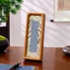 Nuevo Marco de Fotos de Madera Maciza Estilo Chino con Ensambles de Caja y Espiga Esquinas Redondeadas Marco de Fotos Decoración DIY de Tarjeta Dura Pincelada de Caligrafía Marco de Pintura