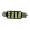 Luz LED de coche decodificadora de doble punta Canbus 31-41MM 2835 8 12SMD luz de techo luz de matrícula