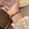 Pulsera de perlas vintage de Corea del Sur estilo ins femenino nicho pulsera de acero de titanio pulsera de pareja joyería de mano venta al por mayor