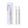 Recortador de Cejas Telescópico de Doble Punta LMLTOP con Malla Protectora, Maquinilla de Afeitar para Cejas de Doble Uso de Acero Inoxidable SY304