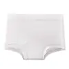 Calcinhas de seda gelada de cintura alta para mulheres, com controle de barriga, alta elasticidade para o verão, cobrindo os quadris, forro 100% algodão, sem costura, roupa íntima anti-exposição