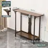 Mesa de Entrada Moderna Minimalista Mesa Lateral de Canto para Sala de Estar Mesa Estreita Estilo Chinês Novo Armário de Entrada Zen Estilo Estreito