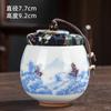 Mini pequeno frasco de chá de tamanho pequeno selado jar cerâmica branca porcelana pele de carneiro jade porcelana portátil vazio jarra de chá logo presente