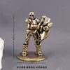 Figurita Modelo Guerrero Esqueleto Estilo Latón Retro Cyberpunk Pieza de Juego de Mesa Adorno de Coche Juguete Regalo