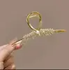 Pinza de Oreja de Trigo de Alta Gama, Elegante y Elegante, Pinza para el Cabello para la Parte Trasera de la Cabeza, Accesorio para el Cabello, Pinza de Tiburón Grande, Nuevo Estilo 2023