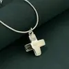 Joyería Transfronteriza Chapada en Cobre con Plata 925 40-75cm Colgante de Cruz Corta Collar Hueso de Serpiente Temu Xiyin Tk Venta Caliente