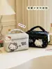 Bolsa de Maquillaje Estilo Ballet Sanrio Hello Kitty Bolsa de Tocador Portátil Bolsa de Almacenamiento de Viaje Multifuncional con Compartimentos