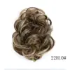 Postizo de Moño para Mujer, Accesorio para el Cabello Nupcial, Peluca de Moño con Pinza, Cabello Largo y Rizado