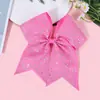 Pinza para el cabello de niña con lazo lindo clásico y diamantes incrustados de perlas, Cuerda para el cabello de moda para niña, Accesorio para la cabeza, Diadema de fiesta para niña