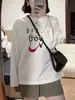 Nuevo Top Informal Divertido con Diseño de Cachorro de Dibujos Animados para Primavera y Otoño 2025, Ropa Exterior Versátil, Camiseta Básica de Manga Larga para Mujer