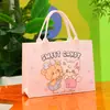 Nueva Bolsa Tote de Fieltro de Dibujos Animados Regalo de Cumpleaños de Alto Valor Bolsa de Regalo de Fieltro Evento Festivo Favor de Fiesta de Fieltro