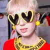 Gafas de Sol Personalizadas con Forma de Corazón Estilo Nuevo Europeo y Americano, Divertidas Gafas con Forma de Corazón para Sesión de Fotos de Fiesta de Cumpleaños, Tendencia de Gafas Transfronterizas de Moda