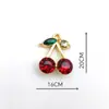 Nuevos accesorios tridimensionales de aleación con gota de aceite de cereza y fresa para joyería DIY, llaveros, bolsos, pulseras y colgantes