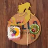 Señal Decorativa Creativa para Pastel Cola de Sirena Marina Bandera de Cumpleaños Bronceada Señal con Palillo Señal Decorativa para Postre