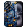 Aplicable a Apple 18PRO Funda de Vidrio Templado 17PROMAX Margarita Morada Amarilla Cubierta Protectora iPhone16 Flores 17E