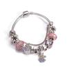Pulseira de Contas DIY Transfronteiriça Desenho Animado Colorido Unicórnio Fio Artesanal Fofo Rosa Joia de Mão Presente de Feriado