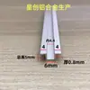 Tira Ranurada con Brida en Forma de U de Aleación de Aluminio Tira de Recorte para Techo de Yeso Riel Guía Divisor Tira Ranurada Decorativa Clip Tira