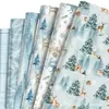 WZ074 Invierno Bosque de Invierno Regalo de Navidad Papel Decorativo Caja de Regalo para Fiesta Empaque Exterior Decorativo