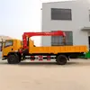 La Grúa Camión Dongfeng de 7 Toneladas Puede Equiparse con Grúas de Marcas Sany, Xcmg y Otras. Caja de Carga Longitud 4.5m 5.1m