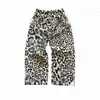 Jaqueta moletom com capuz e mangas compridas estilo Y2K europeu e americano, estampa de leopardo personalizada, calça de moletom esportiva casual confortável e moderna