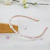 Tiara de pérolas feminina acessórios de cabelo para noiva grampo francês trançado à mão barraca coroa de laço coreana tiara atacado