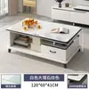 Mesa de centro sala de estar doméstica pequeno apartamento mesa simples minimalista moderna varanda pequena mesa de chá vidro leve luxo mesa de chá