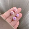 Brincos de Prata S925 Simples Pequenos Florzinhas Super Delicadas 2025 Nova Chegada Tarraxas Brincos Tendência para Menina Estudante Brincos Versáteis
