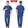 Ropa de Trabajo de Mezclilla Delgada de Verano para Hombres, Trajes de Protección Laboral de Manga Larga y Corta de Verano para Hombres, Talleres de Fábricas de Soldadura