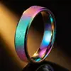 Anillos de Acero Inoxidable para Mujer, Estilo Lujo Ligero, No se Desvanecen, Estilo Ins de Nicho, Joyería de Moda de Acero de Titanio Mate al por Mayor