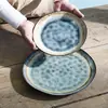 [Cada uno es una gran colección de platos con alto valor de color] Plato de cerámica japonés para el hogar bistec