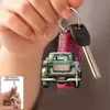 Colgante para mochila con diseño vintage, nuevo accesorio de boda transfronterizo, adorno para llavero, decoración de coche, acrílico para recién casados