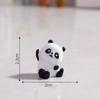 Jardinagem de Micropaisagem, Enfeites de Panda Vermelho Luminosos, Artesanato em Resina, Decorações de Mesa de Pequenos Animais Fofos Simulados