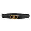 Cinturón de Cuero Genuino Guangzhou para Mujer, Versátil y Sencillo Estilo Coreano Estilo Ins Cinturón Decorativo para Jeans y Pantalones de Vestir, en Stock