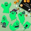 20,25 millones de tarjetas luminosas de Halloween para decoración de césped al aire libre, tarjetas luminosas de Halloween para patio.