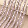 Cubo de cristal contas de vidro DIY acessórios de joias cubo contas quadradas colar pulseira acessórios contas coloridas