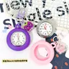 Reloj Llavero de Silicona Lindo Colgante para Mochila Escolar de Estudiante Reloj con Manecillas Luminosas Reloj Electrónico para Examen para Mujeres