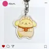 Chaveiro Sanrio Chaveiro Transparente de Acrílico Dupla Face Pingente Fofo para Bolsa Menina Kuromi Ins