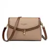 2026 Nueva Moda Bolso Pequeño Cuadrado para Mujer Bolso Cruzado de Piel Suave Bolso para Mamá de Mediana Edad Bolso de Hombro Casual