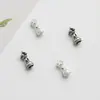 Prata Esterlina S925 Prata Tailandesa Estilo Xizang Vajra Sino Contas Espaçadoras para Pulseira Colar de Corda Trançada DIY Acessórios de Contas Soltas