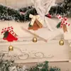 Decorações de Natal Novas Transfronteiriças Sino Pequeno Pingente Laço Feltro Árvore de Natal Enfeites Pendurados Sino de Vento Pingente de Atmosfera