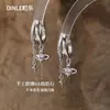 Nuevos aretes de doble capa del Planeta Tierra ultrabrillantes, lujo ligero, sensación exquisita y de alta gama, aretes de diseño nicho para mujer