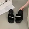Hermosas Sandalias de Chanclas Gruesas Estilo Chanel para Mujer, Nuevo Modelo Verano 2026, Modernas Sandalias de Chanclas de Playa para Combinar con Vestidos