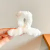 Pinza Grande de Felpa para Cabello Otoño e Invierno para Mujer 2025 Nueva Horquilla Pinza para la Parte Posterior de la Cabeza Adorno para el Cabello Pinza de Tiburón de Gama Alta