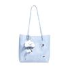 Bolso Tote de Gran Capacidad Decorativo de Mariposa a la Moda para Mujer 2025 Nuevo Verano Nuevo Bolso para Ir al Trabajo Bolso de Hombro Sobaco