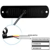 Luz de advertencia ultra delgada de 6 LED para motocicleta, luz estroboscópica para camioneta, 12-24V, luz de señalización lateral estroboscópica universal para vehículo