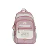 Mochila Estilo Coreano com Cor Contrastante, Estrelas e Bolinhas para Meninas do Ensino Fundamental e Médio, Aparência Sofisticada, Moderna, Grande Capacidade, Leve, Bolsa Escolar