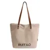 Bolsas de Mujer Transfronterizas 2026 Nuevas Bolsas de Lona de Venta Caliente Bolso de Hombro Versátil Casual de Gran Capacidad Bolso Tote de Moda para Viajar